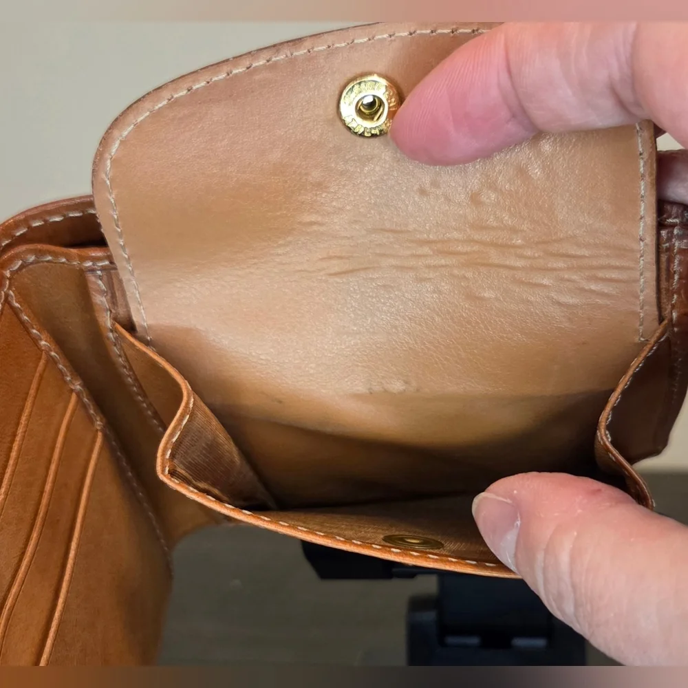 Celine Macadam Canvas Bi-Fold Wallet Brown Tan Vintage Entrupy COA - Picture 10 of 11